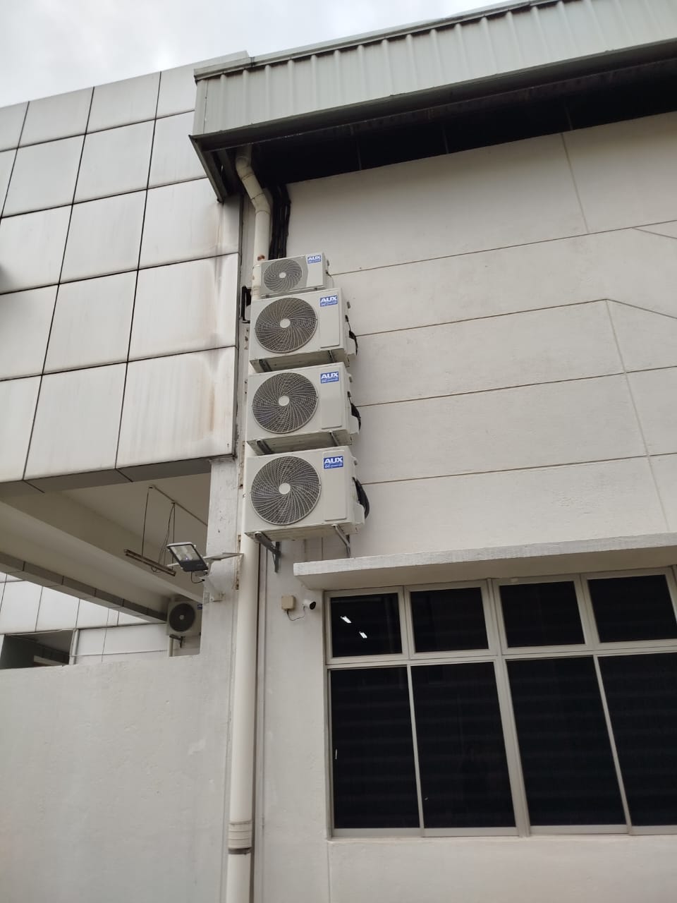 Commercial AUX aircond installation